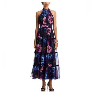 Floral Halter Maxi Dress